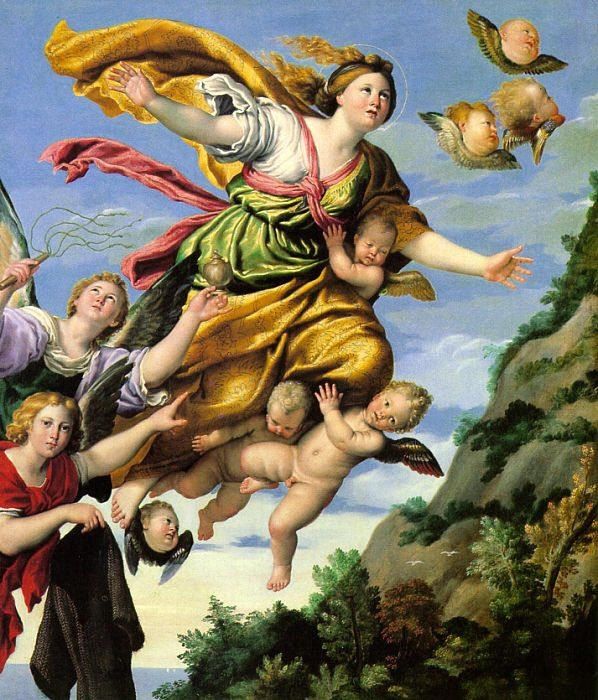 Unknown The Assumption of Mary Magdalene into Heaven Domenichino